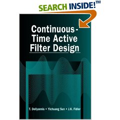 Continuous-Time Active Filter Design (Electrical Engineering Systems)
